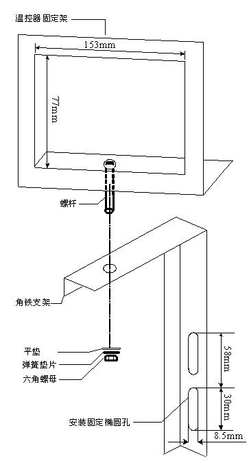 IB-S201干式变压器温控器安装支架
