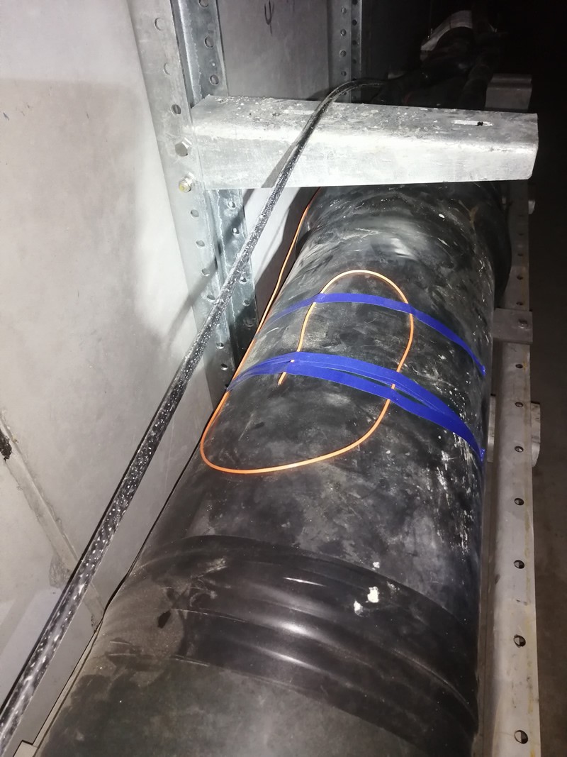 隧道电缆接头荧光光纤测温装置